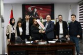 AÇÜ ÖĞRENCİ KONSEYİ BAŞKANINDAN BAŞKAN ELÇİN’E ZİYARET