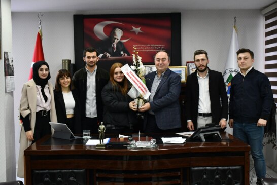 AÇÜ ÖĞRENCİ KONSEYİ BAŞKANINDAN BAŞKAN ELÇİN’E ZİYARET