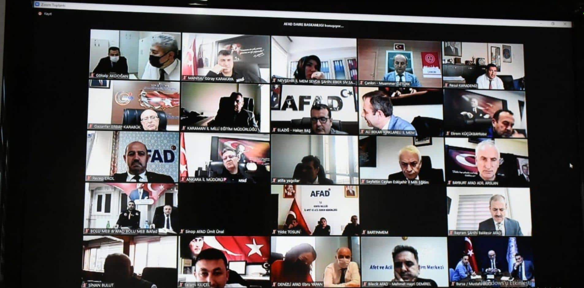ARTVİN’DE ÇEVRİM İÇİ AFAD TOPLANTISI YAPILDI
